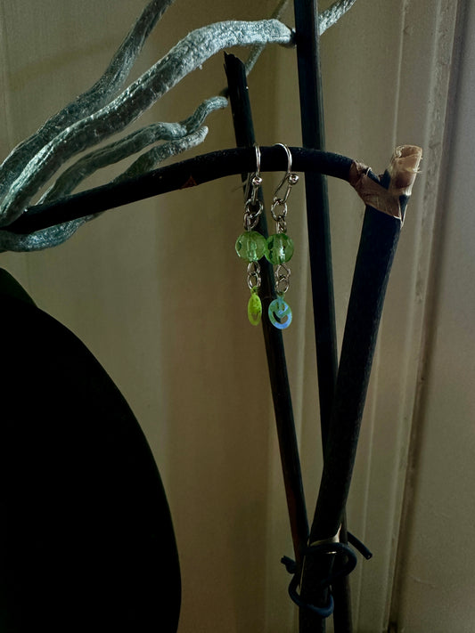 Green-spiration earrings